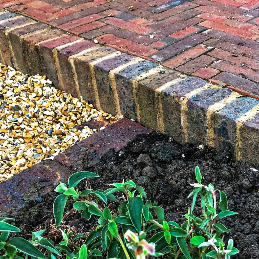 brick and path detail